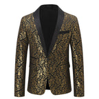 Men's Slim Fit Jacquard Blazer