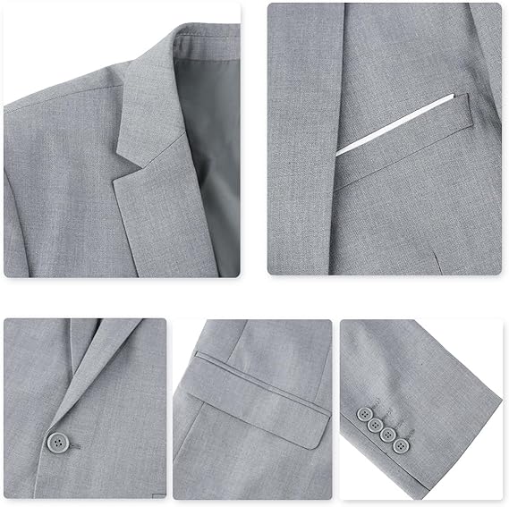 Men's Slim Fit One-Button Suit Jacket