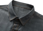 Men's Long Sleeve Cotton Denim Shirt