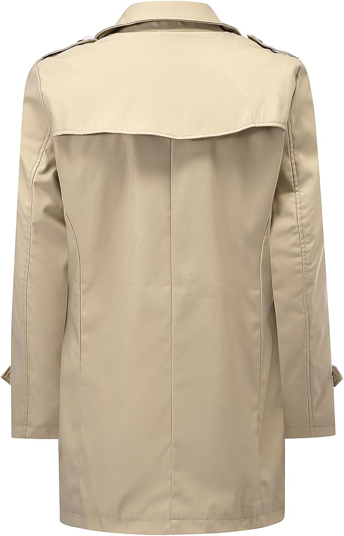 Men's Double Breasted Trench Coat