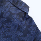 Men's Paisley Long Sleeve Embroidered Shirt