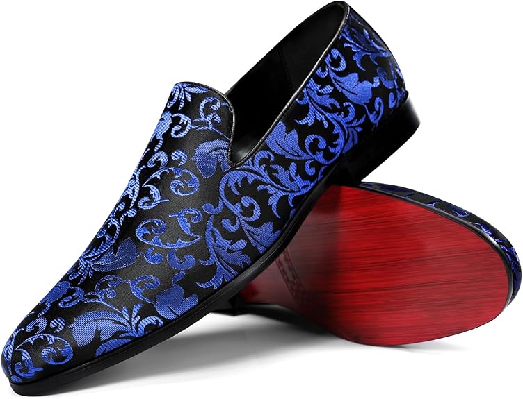 Men's Embroidered Loafer Shoes