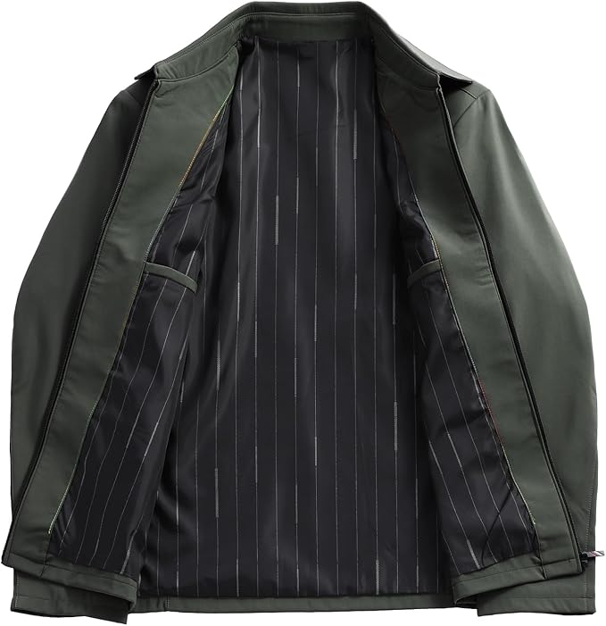 Men's Lightweight Zip-Up Bomber Jacket