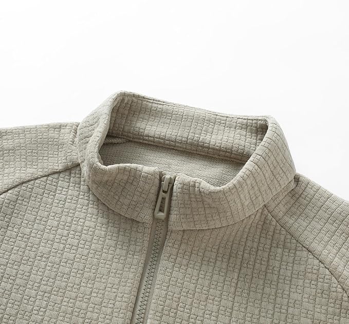 Men's Long Sleeve Quarter-Zip Polo Shirt