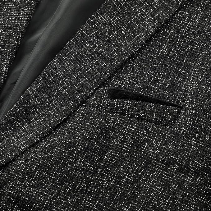 Allthemen Men's Jacket Sporty Cotton Blazer Slim Fit Modern Jacket Casual Suit Jacket for Men