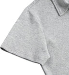 Men's Short Sleeve Polo Shirt with Zip Collar