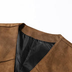 Men's Faux Suede Sleeveless Vest