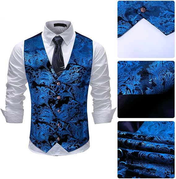 Men's Jacquard Suit Vest