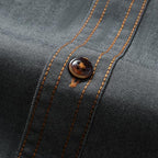Men's Long Sleeve Cotton Denim Shirt