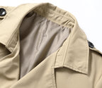 Men's Double Breasted Trench Coat