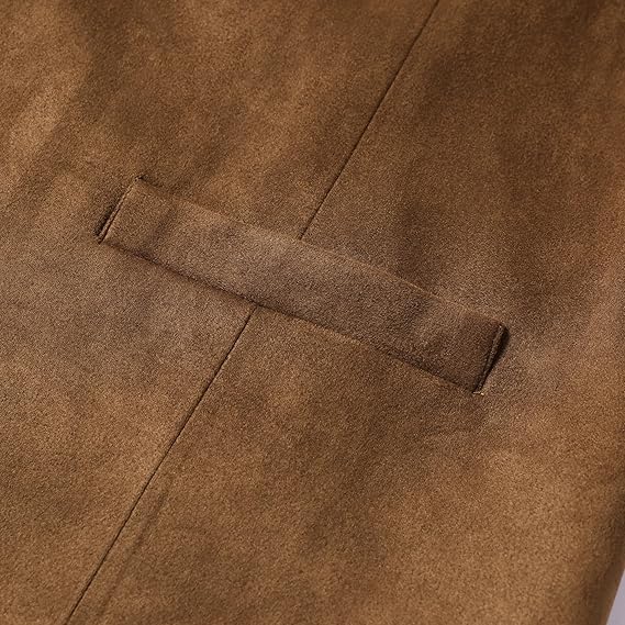 Men's Faux Suede Sleeveless Vest