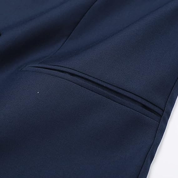 Men's Double Breasted Suit Vest with Scoop Neck