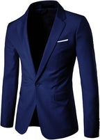 Men's Slim Fit One-Button Suit Jacket