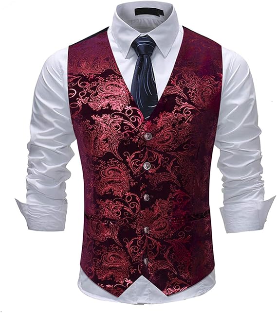 Men's Jacquard Suit Vest