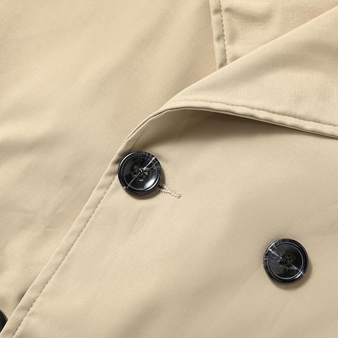 Men's Double Breasted Trench Coat