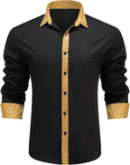 Men's Long Sleeve Contrast Shirt