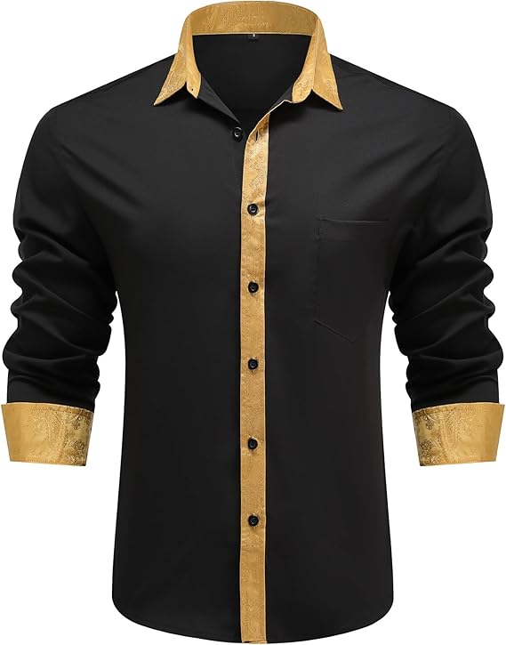 Men's Long Sleeve Contrast Shirt