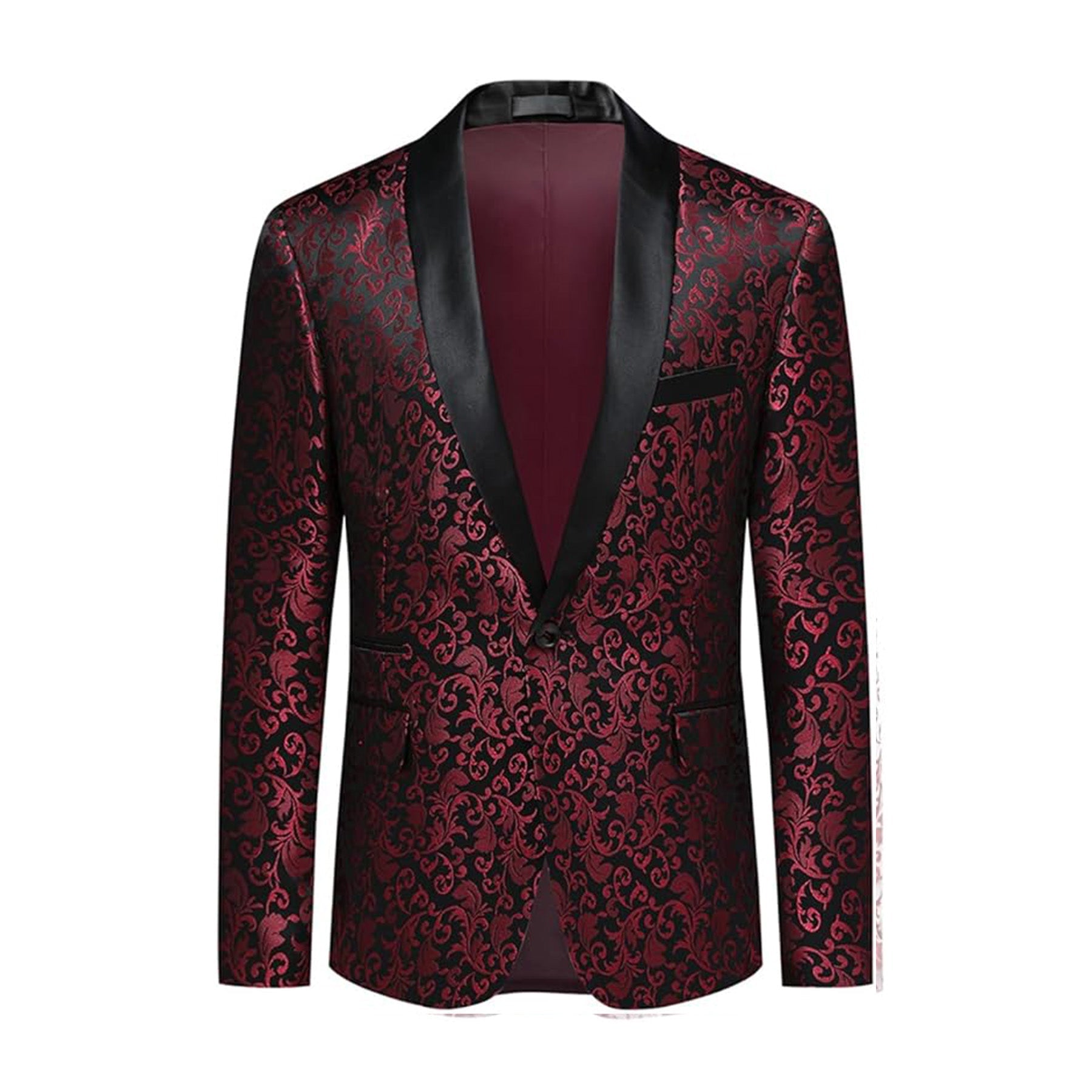 Men's Slim Fit Jacquard Blazer