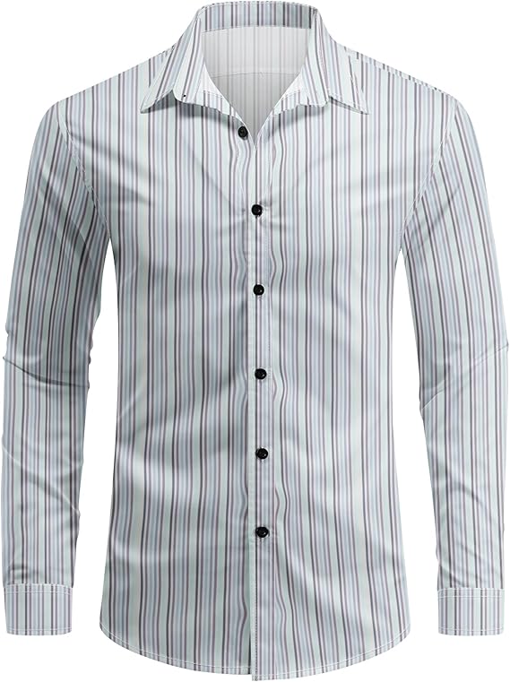 Men's Striped Long Sleeve Shirt