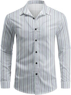 Men's Striped Long Sleeve Shirt