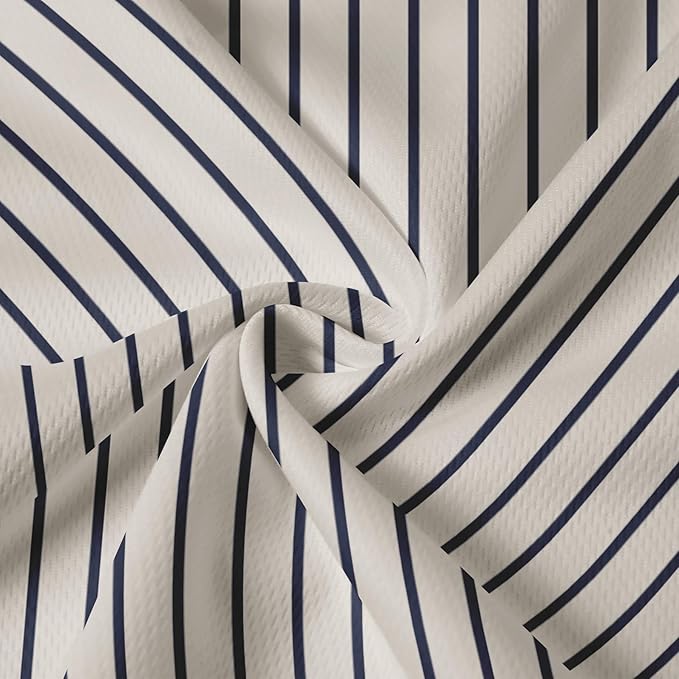 Men's Long Sleeve Striped Polo Shirt