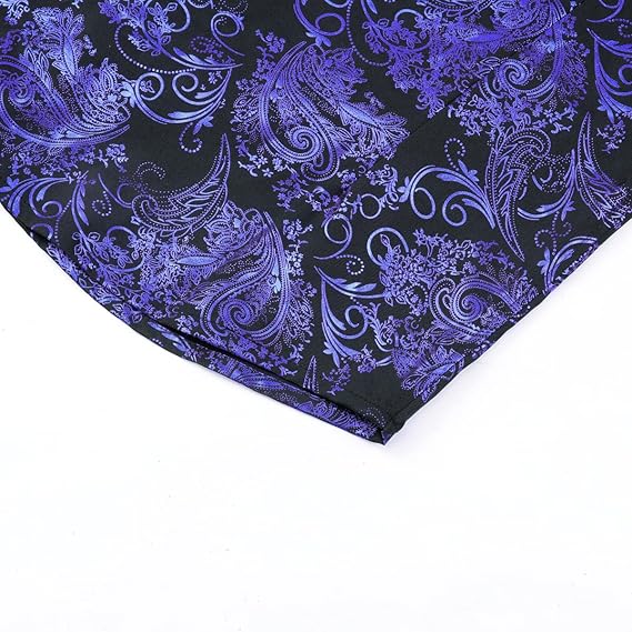 Men's Jacquard Long Sleeve Shirt - Paisley Pattern
