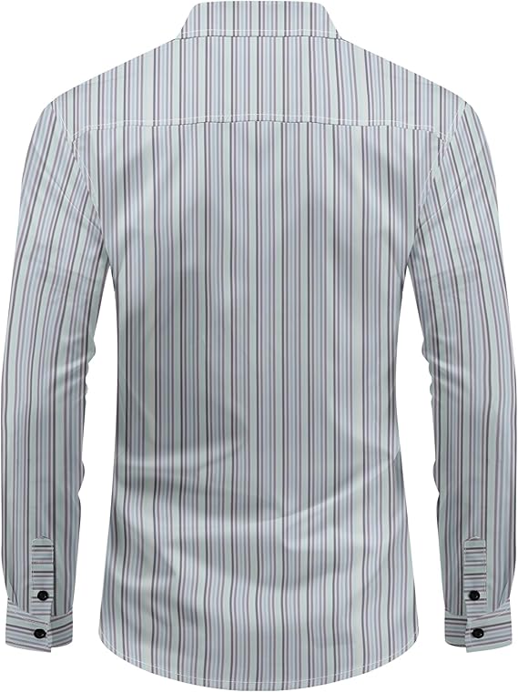 Men's Striped Long Sleeve Shirt
