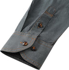 Men's Long Sleeve Cotton Denim Shirt