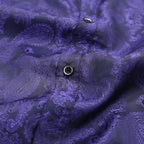 Men's Paisley Long Sleeve Embroidered Shirt