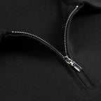 Men's Short Sleeve Polo Shirt with Zip Collar