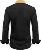 Men's Long Sleeve Contrast Shirt