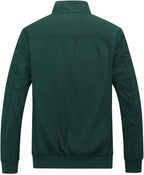 Men's Bomber Jacket with Stand-Up Collar