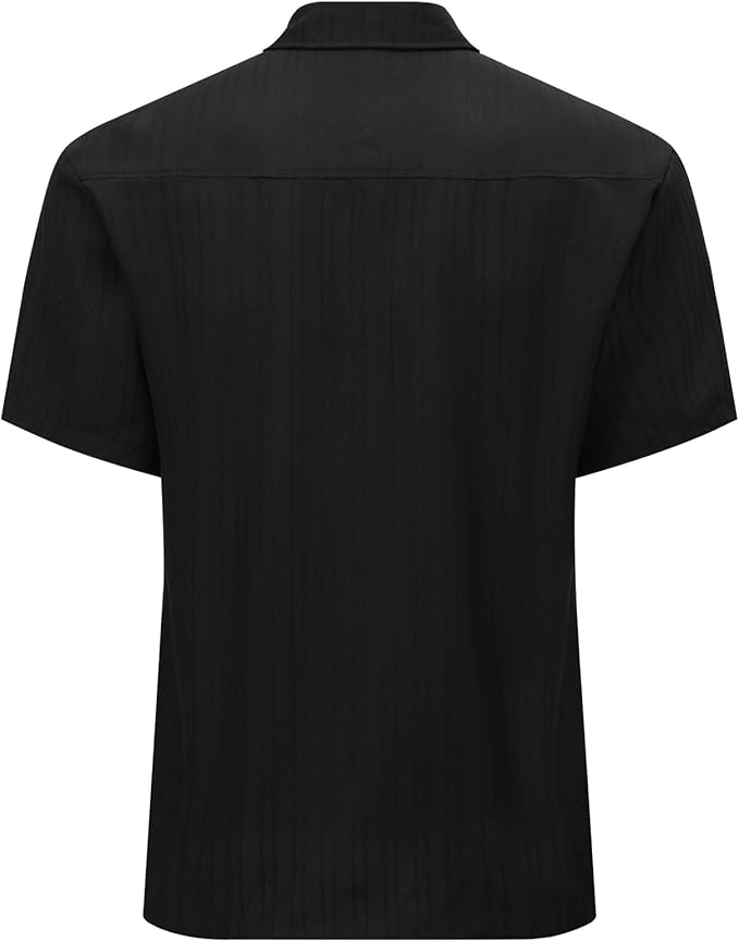 Men's Short Sleeve Stretch Shirt with Chest Pocket