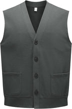 Men's Knitted V-Neck Button Vest