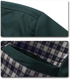 Men's Bomber Jacket with Stand-Up Collar