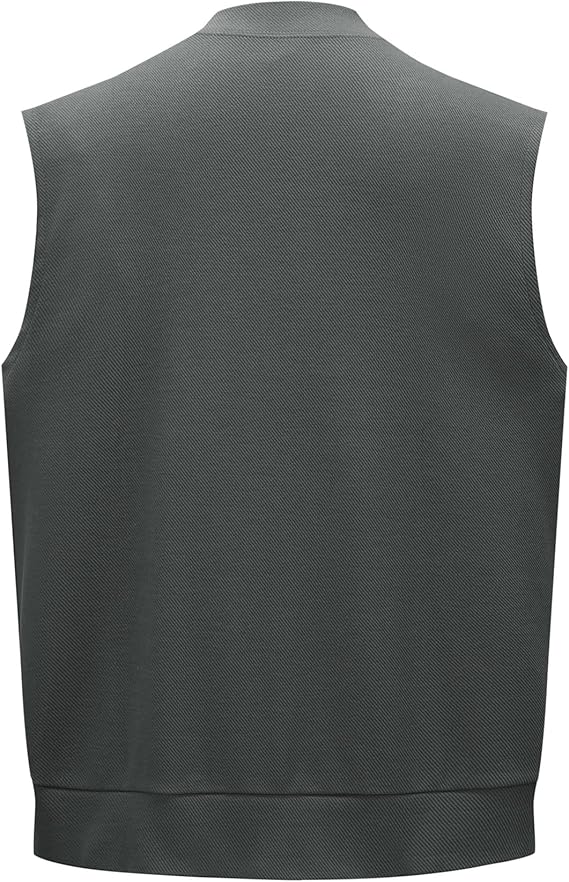 Men's Knitted V-Neck Button Vest
