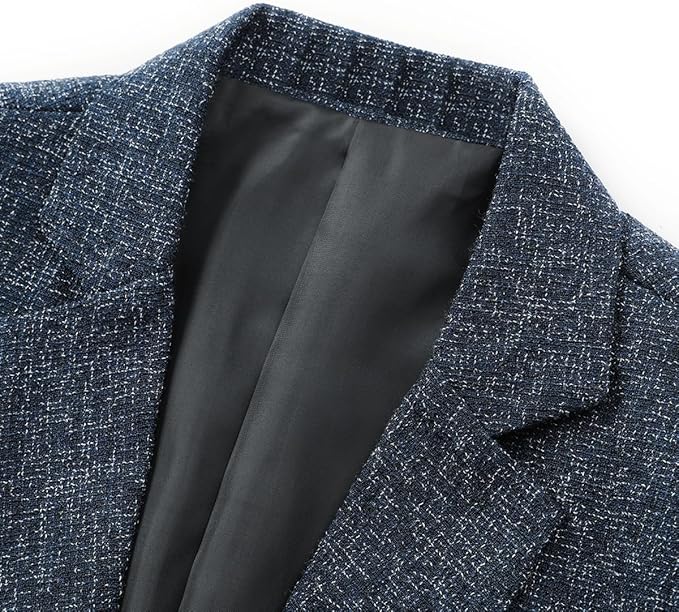 Allthemen Men's Jacket Sporty Cotton Blazer Slim Fit Modern Jacket Casual Suit Jacket for Men