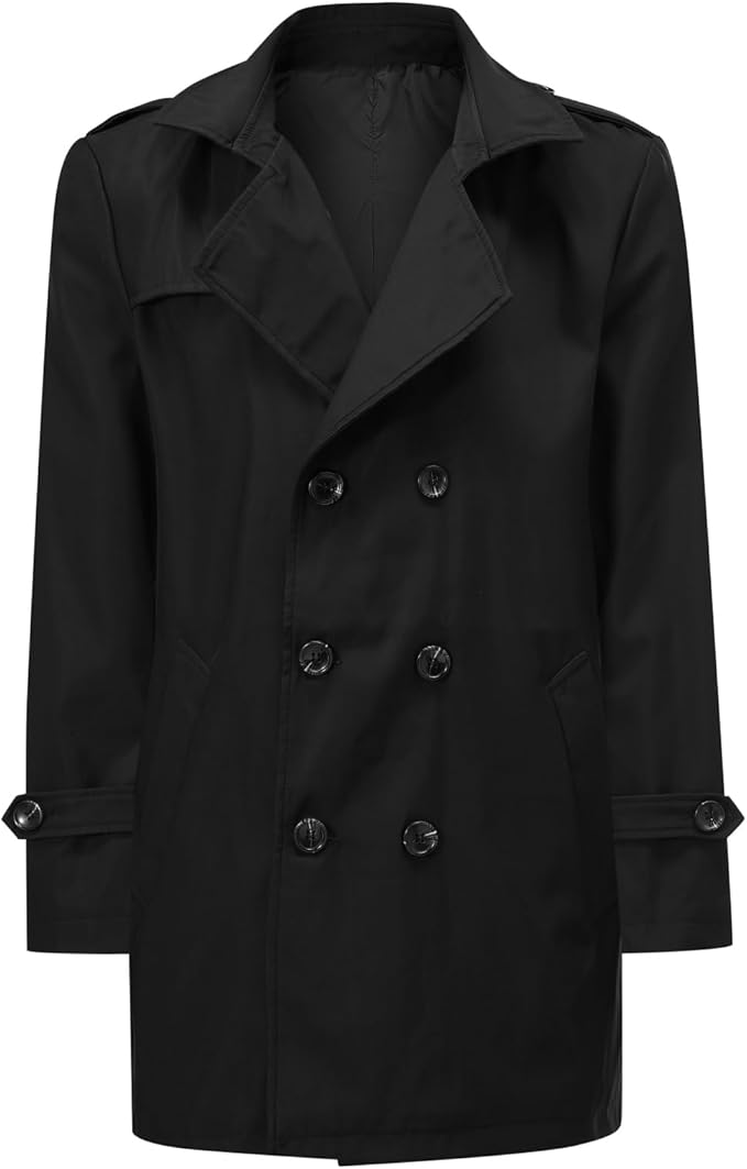Men's Double Breasted Trench Coat