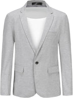 Men's Stretch Cotton Blazer – Slim Fit Sport Jacket