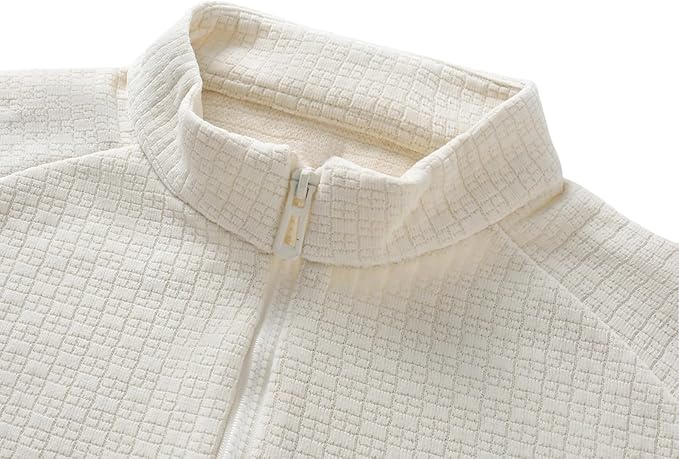 Men's Long Sleeve Quarter-Zip Polo Shirt