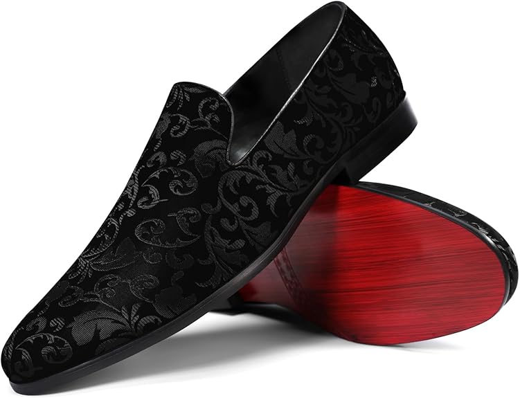 Men's Embroidered Loafer Shoes