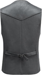 Men's Faux Suede Sleeveless Vest