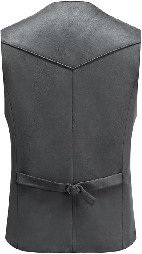 Men's Faux Suede Sleeveless Vest