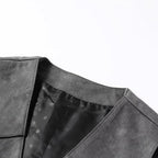 Men's Faux Suede Sleeveless Vest