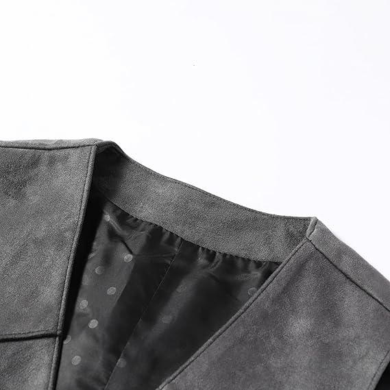 Men's Faux Suede Sleeveless Vest