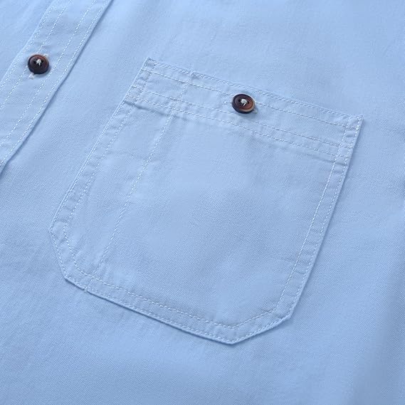 Men's Long Sleeve Cotton Denim Shirt