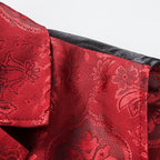 Men's Gothic Steampunk Suit Vest – Western Waistcoat with Paisley Print