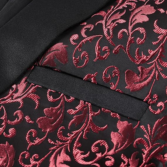Men's Slim Fit Jacquard Blazer