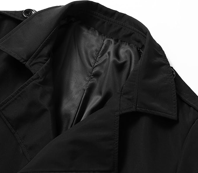Men's Double Breasted Trench Coat