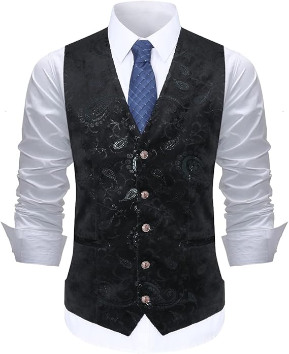 Men's Jacquard Suit Vest